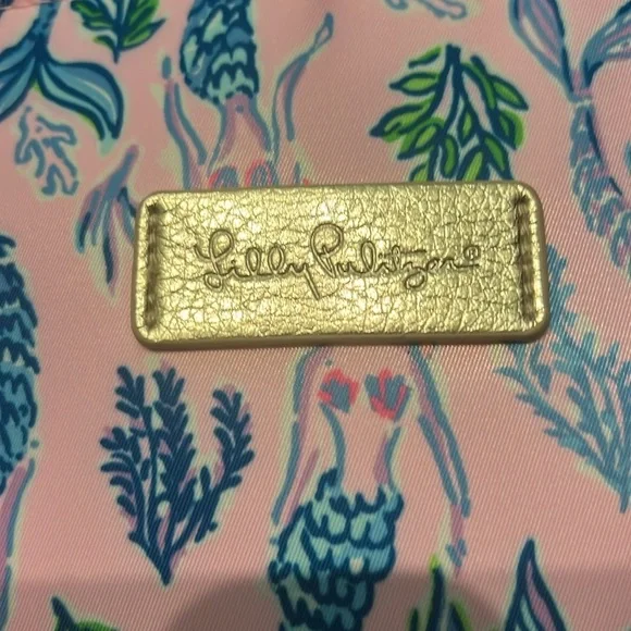 Lilly Pulitzer Getaway packable tote Pink Blossom Girls Night Out NWOT - Picture 3 of 6